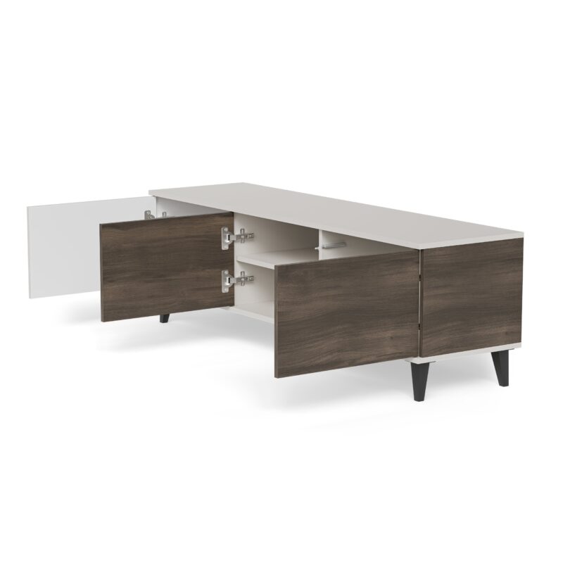 Televisioalust RAVENO 2 RTV-1, kashmir / pähkinä / musta