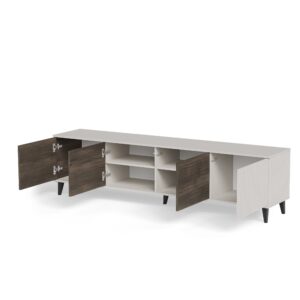 Televisiotaso RAVENO 2 RTV-3, 200 cm, kashmir / pähkinä / musta