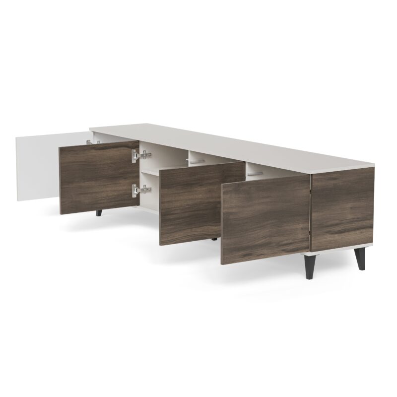 Televisiotaso RAVENO 2 RTV-3, 200 cm, kashmir / pähkinä / musta