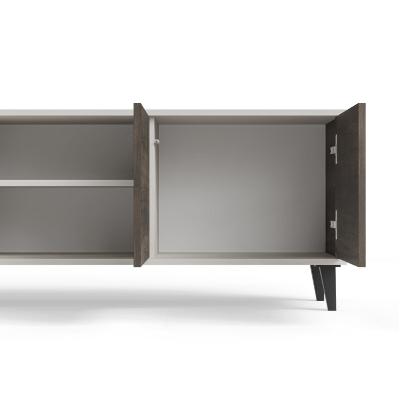 Televisiotaso RAVENO 2 RTV-3, 200 cm, kashmir / pähkinä / musta