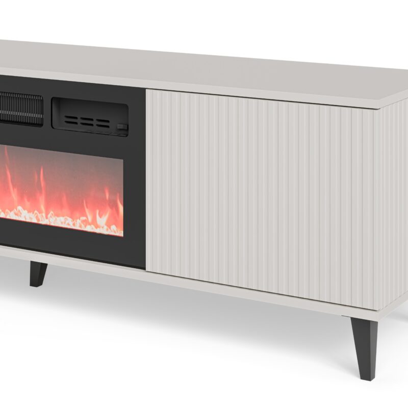 Televisiotaso RAVENO 2 RTV-K, takkateline 180 cm, cashmere / pähkinä / musta