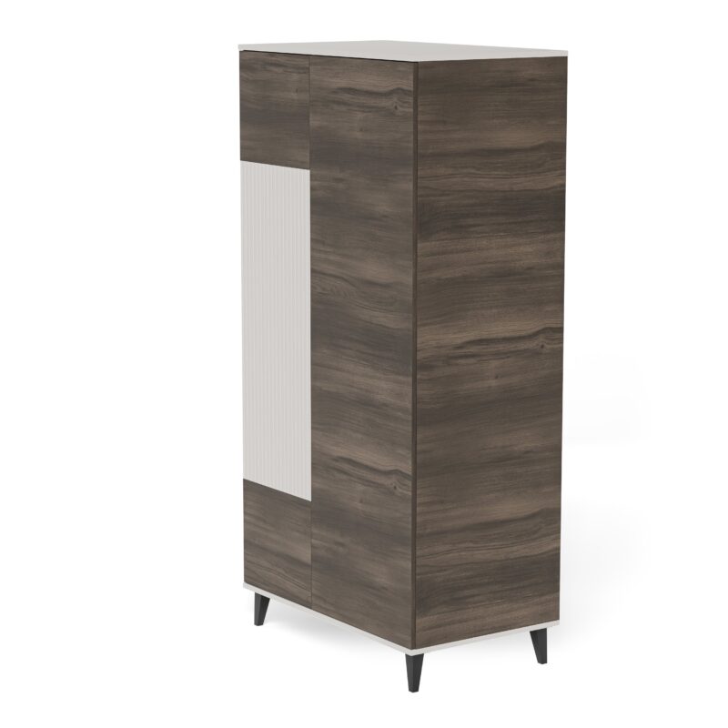 Kaappi RAVENO 2 S-1, cashmere / pähkinä / musta