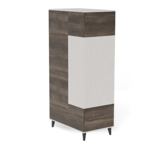 Kaappi RAVENO 2 S-1, cashmere / pähkinä / musta