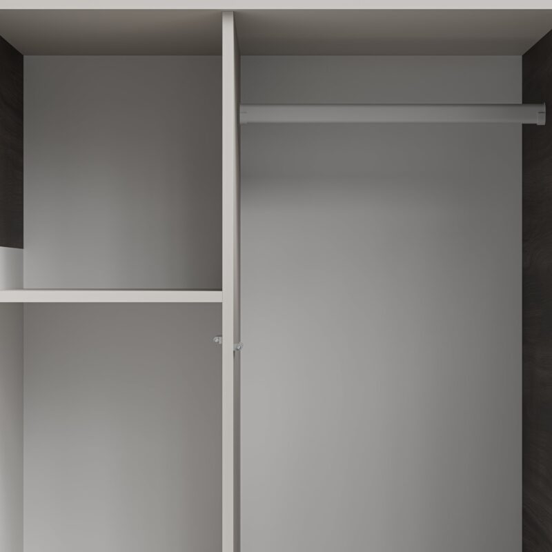 Kaappi RAVENO 2 S-1, cashmere / pähkinä / musta