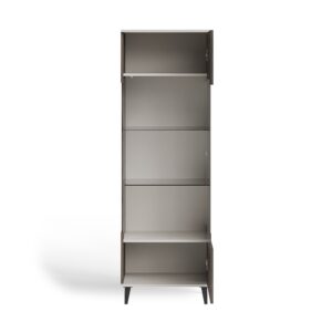 Vitriinikaappi RAVENO 2 W-1, kasmiiri / pähkinä / musta