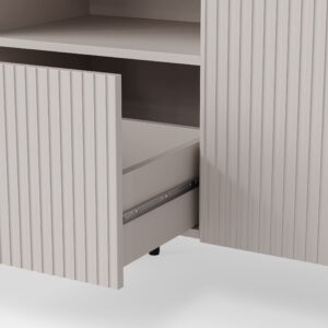 Kummutti PAXORA KM-1, vaaleanpunainen / musta