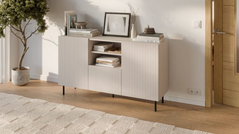 Kummutti PAXORA KM-1, vaaleanpunainen / musta