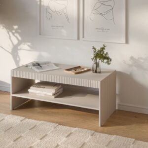 Kahvipöytä PAXORA LAW-1, kašmiiri / musta