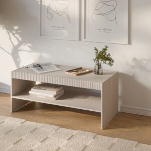 Kahvipöytä PAXORA LAW-1, kašmiiri / musta