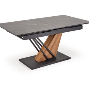 Pitkäjänteinen ruokapöytä VOLANT 160x200, musta marmori