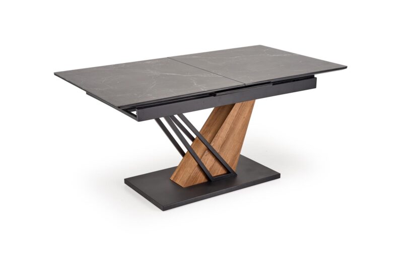 Pitkäjänteinen ruokapöytä VOLANT 160x200, musta marmori
