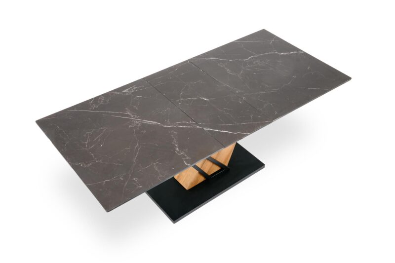 Pitkäjänteinen ruokapöytä VOLANT 160x200, musta marmori