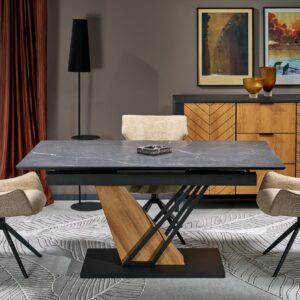 Käytettävä Pöytä VOLANT 140x200, musta marmori