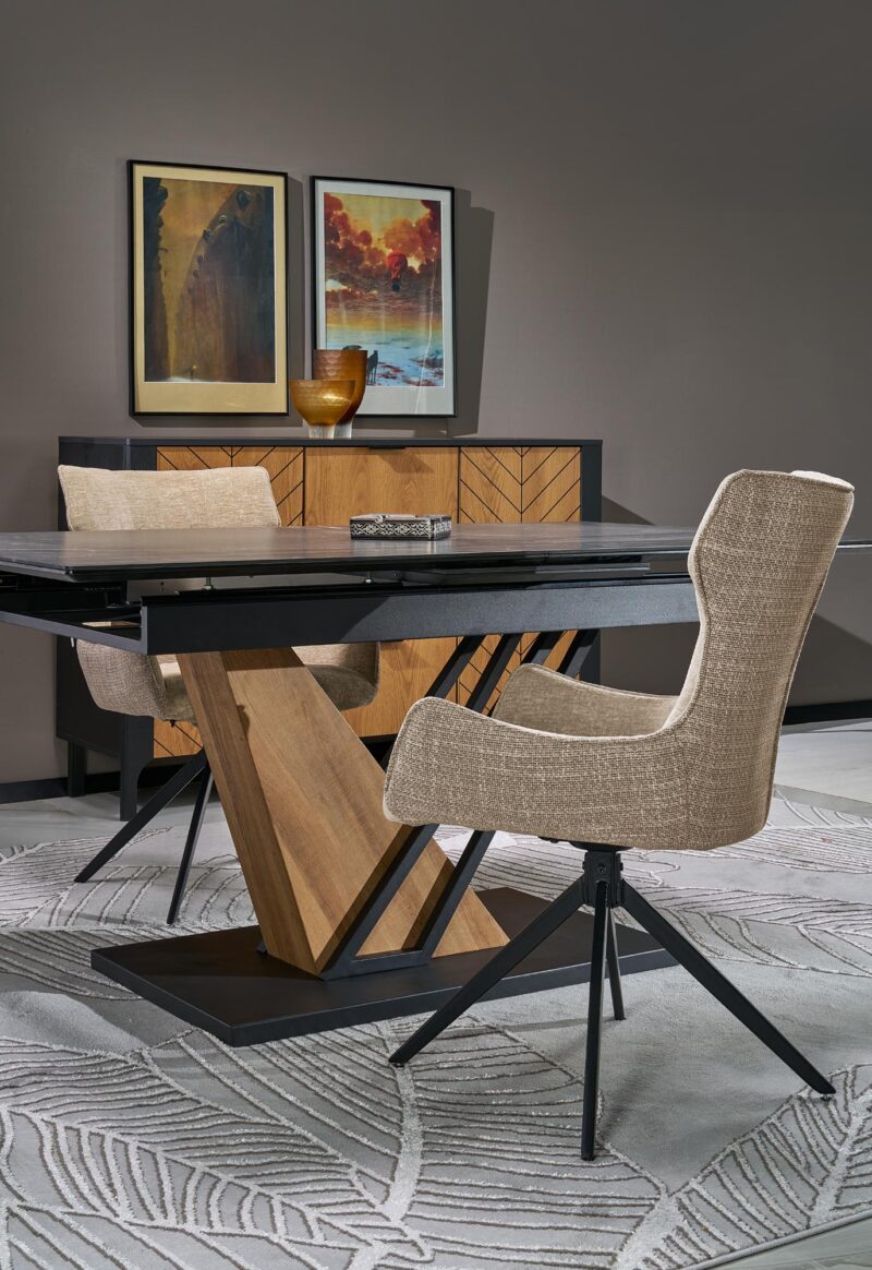 Käytettävä Pöytä VOLANT 140x200, musta marmori