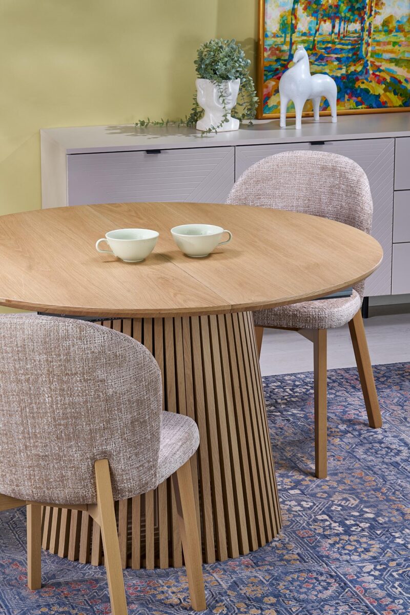 Pidentävä ruokapöytä FARGO, luonnonpuu / luonnonpuu