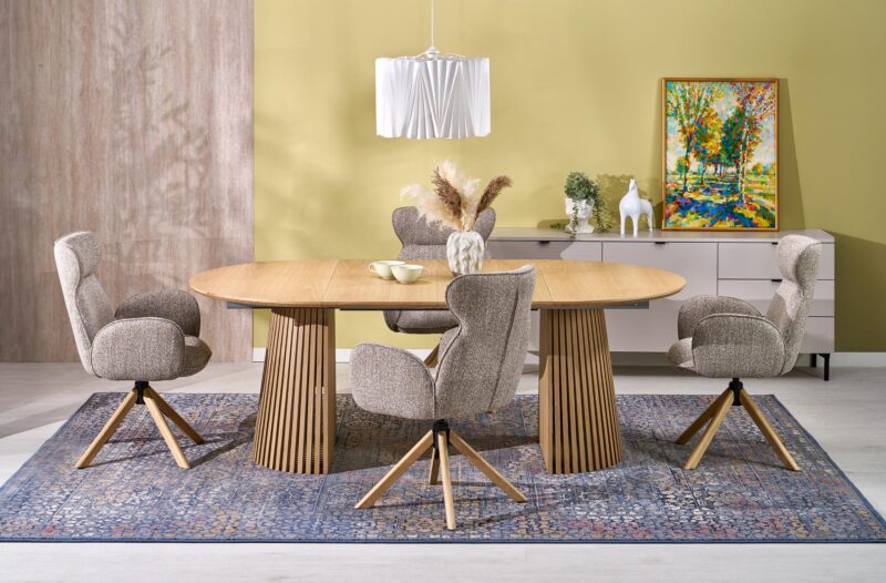 Pidentävä ruokapöytä FARGO, luonnonpuu / luonnonpuu