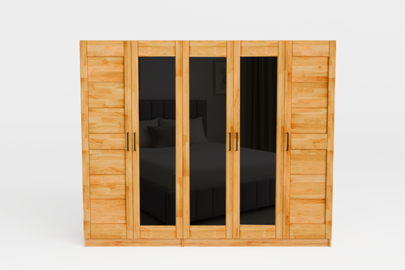 5d-_1_ Tammi puusta valmistettu vaatekaappi TORONTO XXL