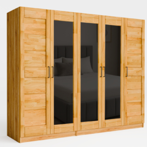 5d-_2_ Tammi puusta valmistettu vaatekaappi TORONTO XXL