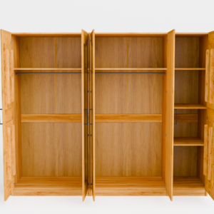 5d-_3_ Tammi puusta valmistettu vaatekaappi TORONTO XXL