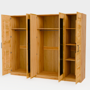 5d-_4_ Tammi puusta valmistettu vaatekaappi TORONTO XXL