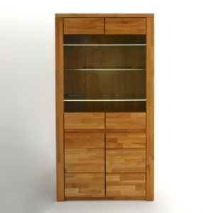 Tamminen vitriinikaappi BRUNO 72 lasiovella