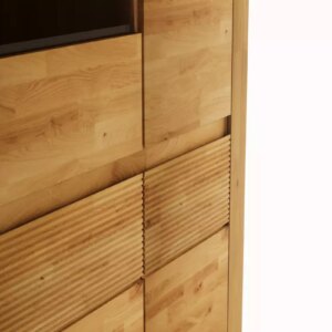 BUE-73-4 Tammapuusta valmistettu vitriinkappi BRUNO 73