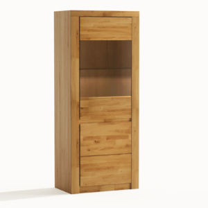 BUE-81 Tammi puusta valmistettu vitriinikappi BRUNO 81