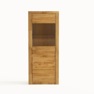 BUE-81-_2_ Tammi puusta valmistettu vitriinikappi BRUNO 81