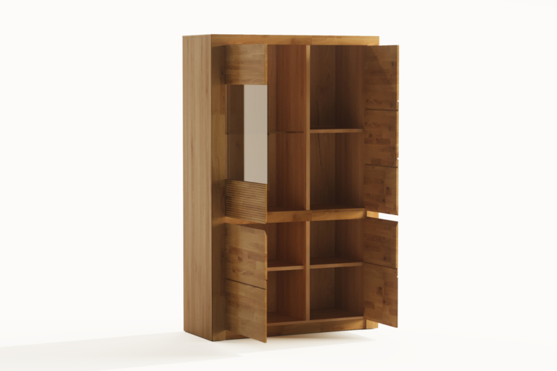 Tammi puusta vitriini Bruno 82