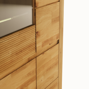 Tammi puusta vitriini Bruno 82