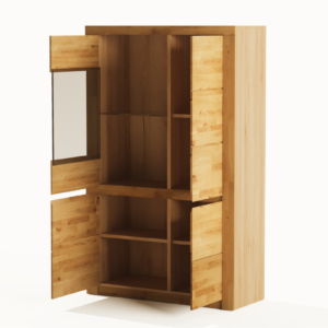 Tammi puusta vitriini Bruno 82