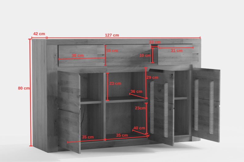 Tamminen komero BRUNO 10