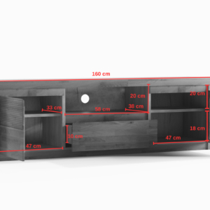 Bruno-44 Tammi puusta TV-tukijalka Bruno 44