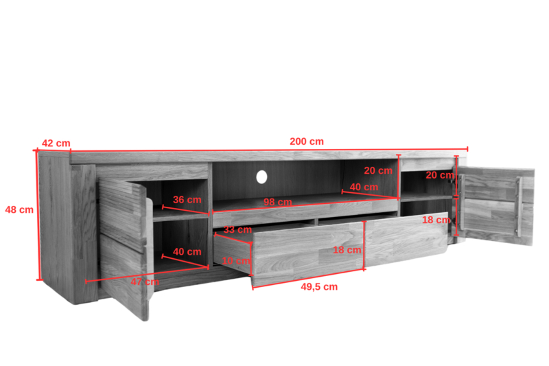 Bruno-48-wymiary Tamminen TV-teline BRUNO 48