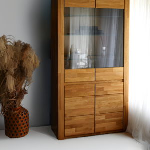 Tamminen vitriinikaappi BRUNO 72 lasiovella