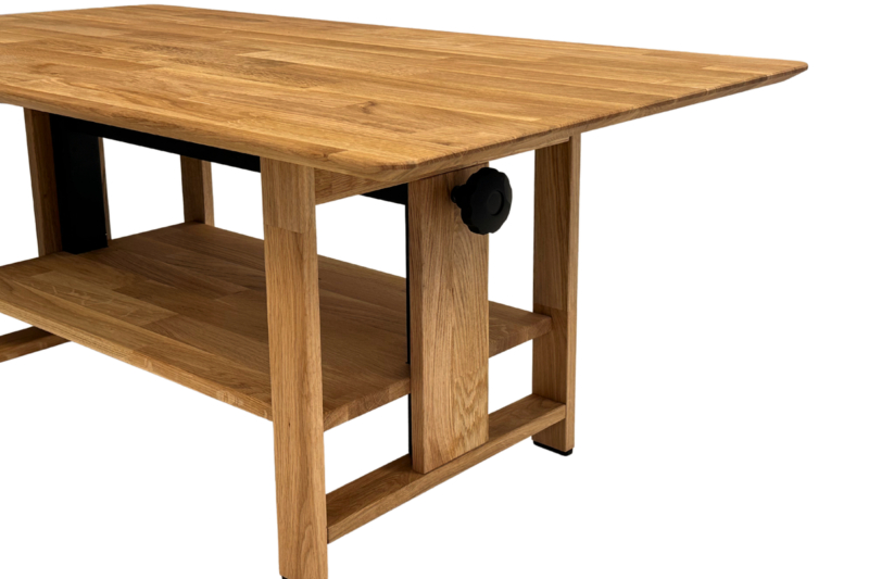 Säädettävä tammipuinen kahvipöytä OAKLY