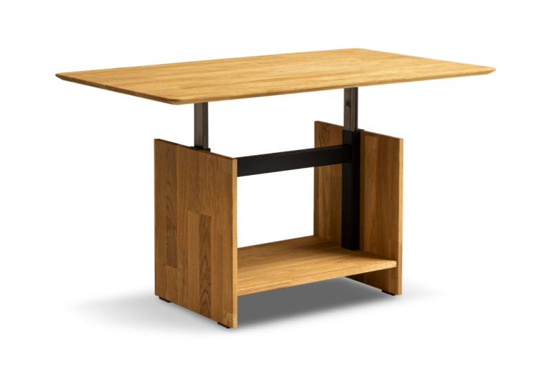 Tammi puusta valmistettu säädettävä kahvipöytä BLATEM