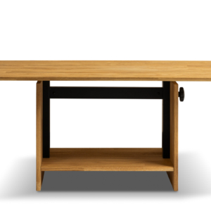 Tammi puusta valmistettu säädettävä kahvipöytä BLATEM