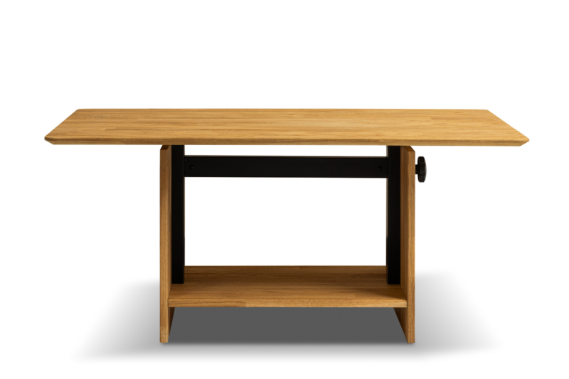 Tammi puusta valmistettu säädettävä kahvipöytä BLATEM