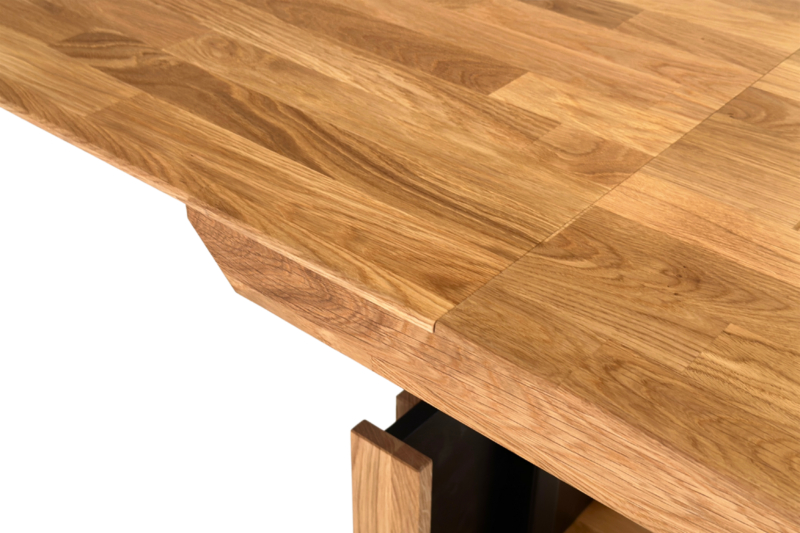 Säätökelpoinen tamminen tv-taso OREO 150