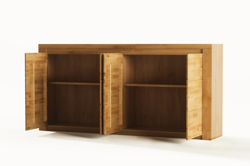 Debowa-komoda-rustykalna-Bruno-19-6 Tammi-puusta laatikosto BRUNO 19