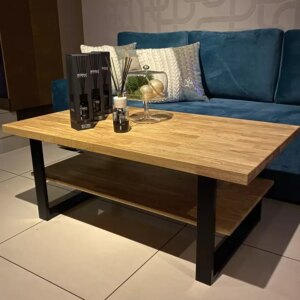 Detroit-_2_ Detroit-sohvapöytä metallista ja puusta