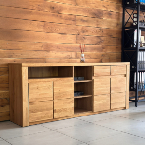 Drewniana-komoda-200-cm-Bruno-35 Tammi puinen kommodi BRUNO 35