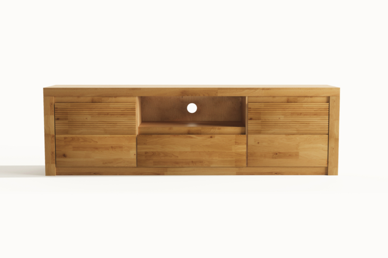 Drewniana-szafka-RTV-160-cm-z-szuflada Tammi puusta TV-tukijalka Bruno 44