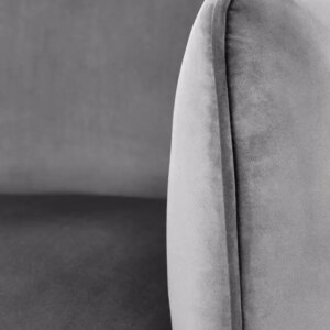 Harmaa samettinen nojatuoli Madera 01