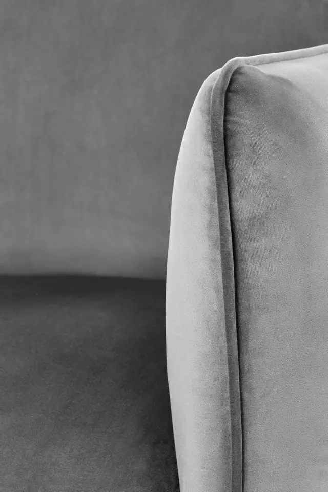 Harmaa samettinen nojatuoli Madera 01