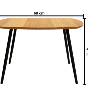 Puu-diivanipöytä metallijaloilla GEOMETRIC 02
