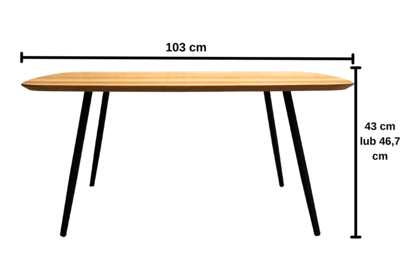 Tammesaarnesta valmistettu sohvapöytä GEOMETRIC 04
