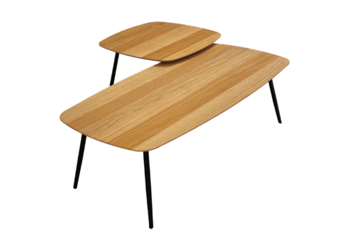 Tammi puusta kahvilapöytien sarja GEOMEETRILINE 10