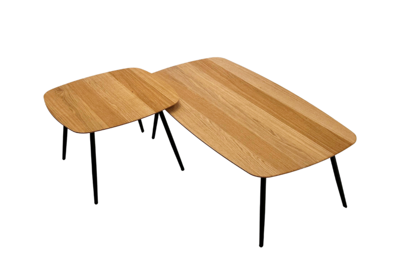 Tammi puusta kahvilapöytien sarja GEOMEETRILINE 10